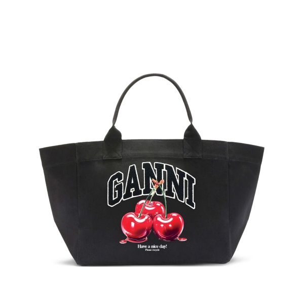 shopper XXL CHERRY printed tote bag