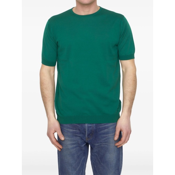 short-sleeved cotton jumper