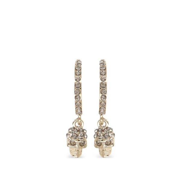 Skull embellished earrings