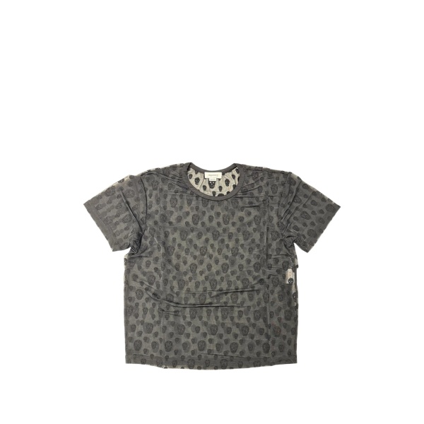 skull-print T-shirt