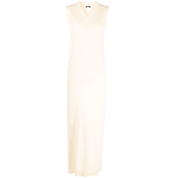 sleeveless knitted dress