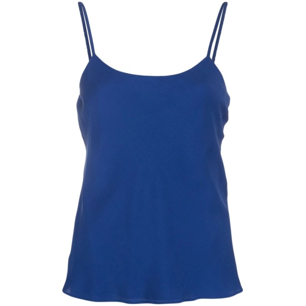sleeveless silk top