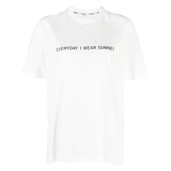 slogan-print cotton T-shirt