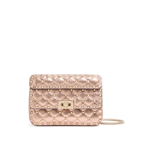 small Rockstud Spike quilted cross body bag