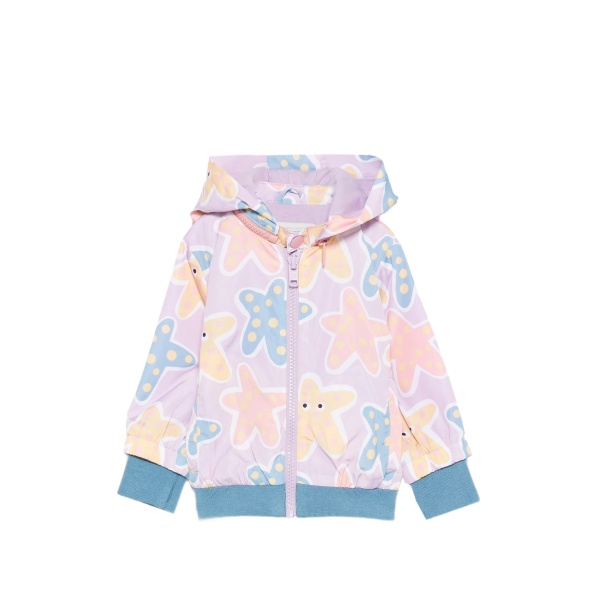 starfish-print hooded jacket