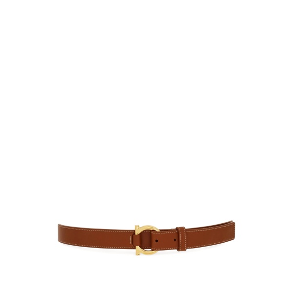 stitched gancini belt