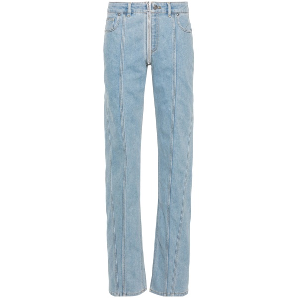 straight-leg jeans