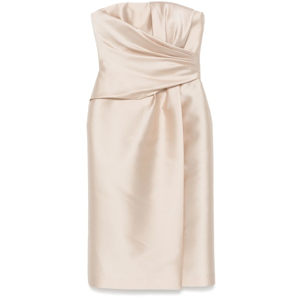 strapless midi dress