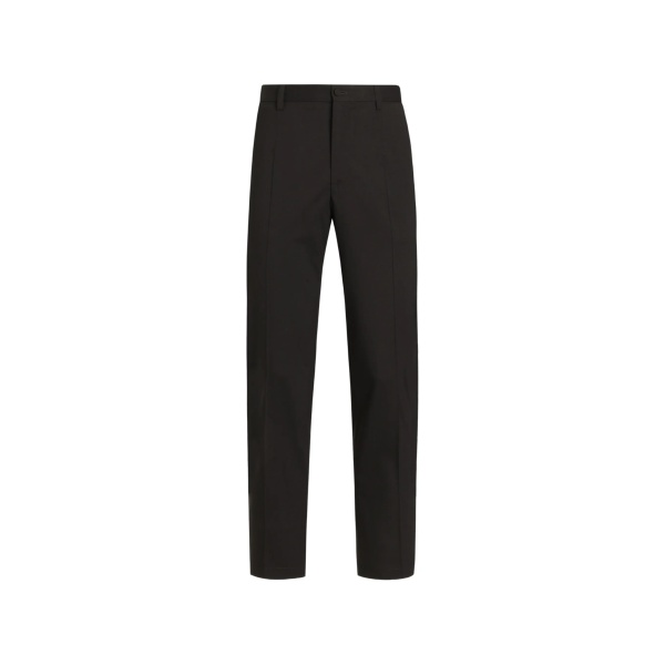 stretch wool canvas trousers