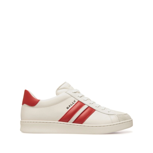 stripe-detail leather sandals