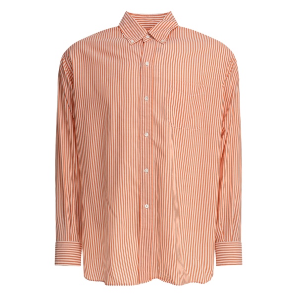 striped button-down shirt