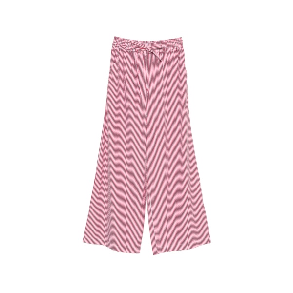 striped drawstring trousers