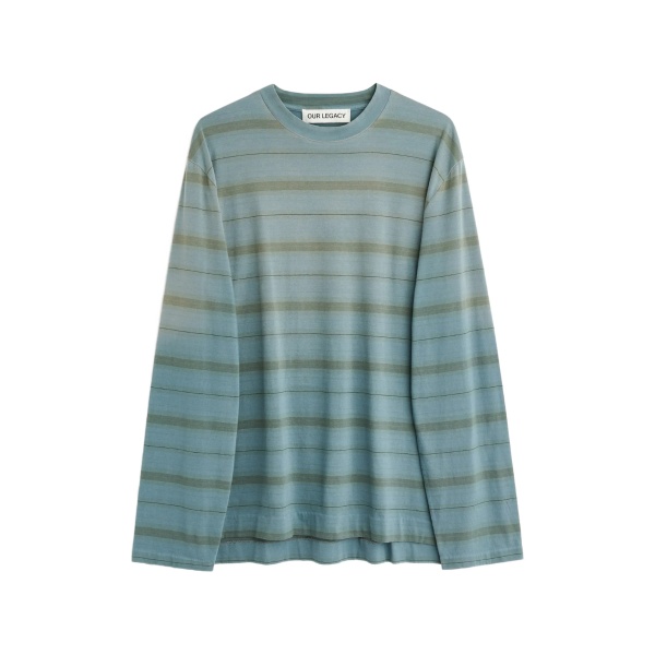 striped long-sleeves T-shirt