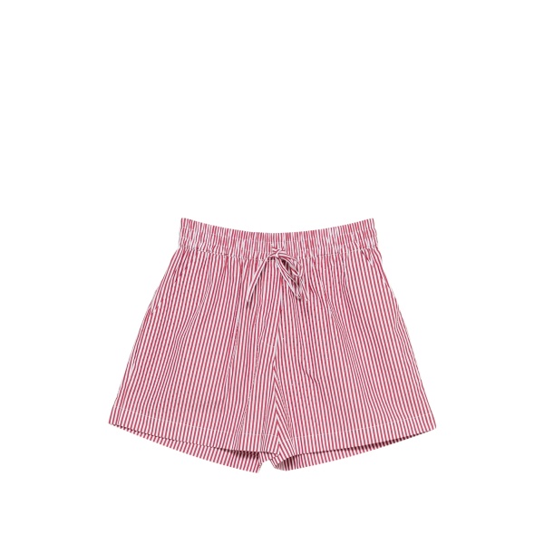 striped-pattern shorts