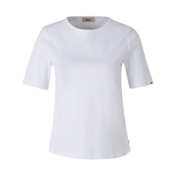 structured short-sleeve top