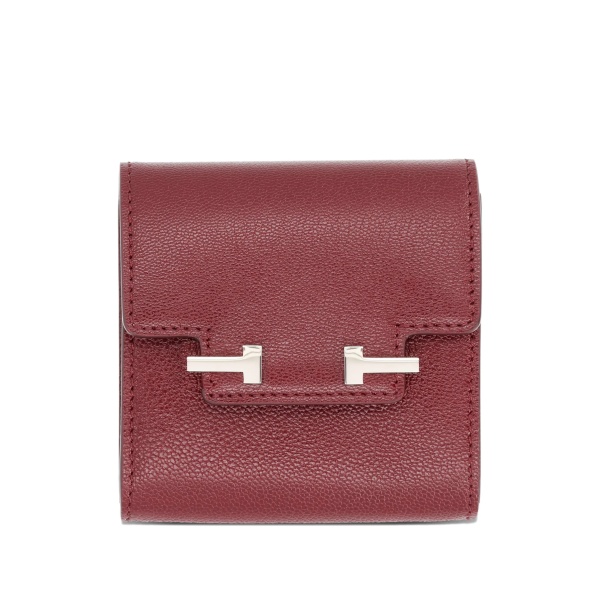 T-bar leather wallet
