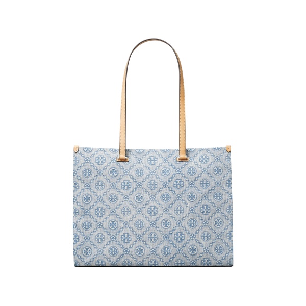 T-Monogram denim tote