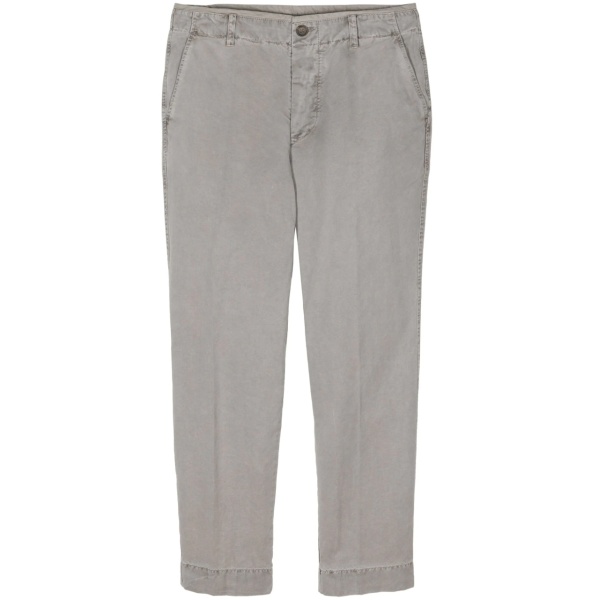 tapered-leg canvas trousers