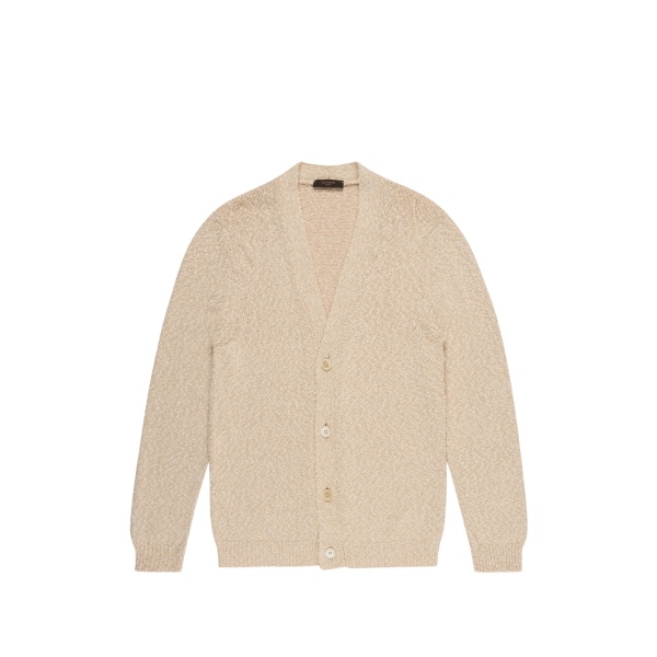 textured cotton cardigan