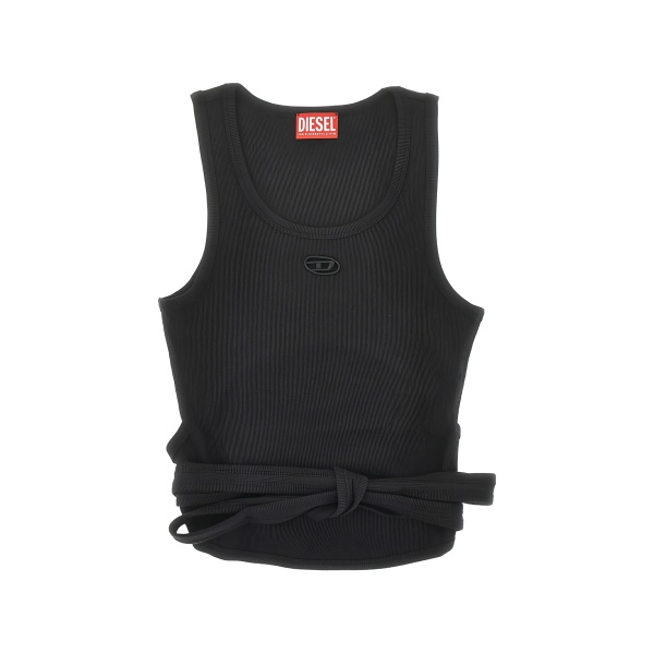 tie-detail tank top