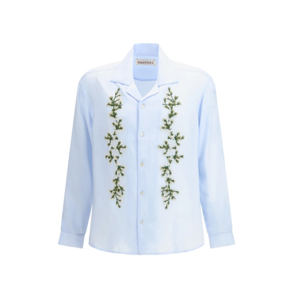 Tinees floral-embroidered shirt