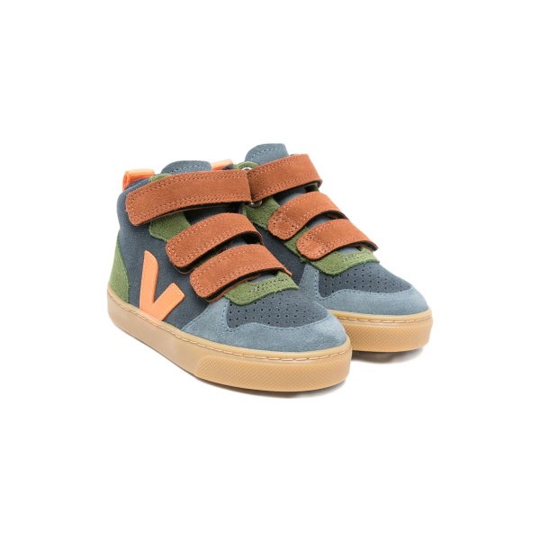touch-strap suede trainers