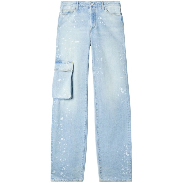 Toybox Painted wide-leg jeans