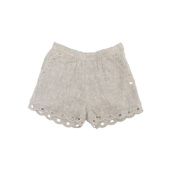 trim elasticated shorts
