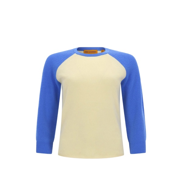 two-tone long-sleeve top