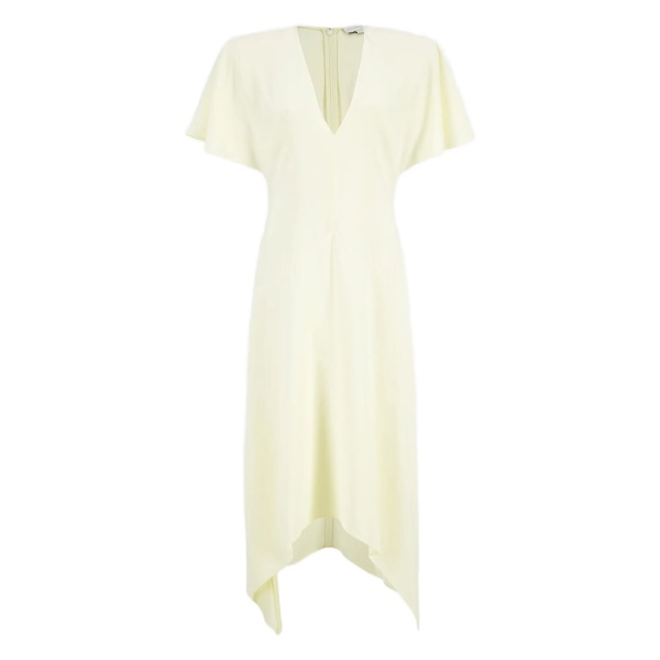 V-neck asymmetric dress