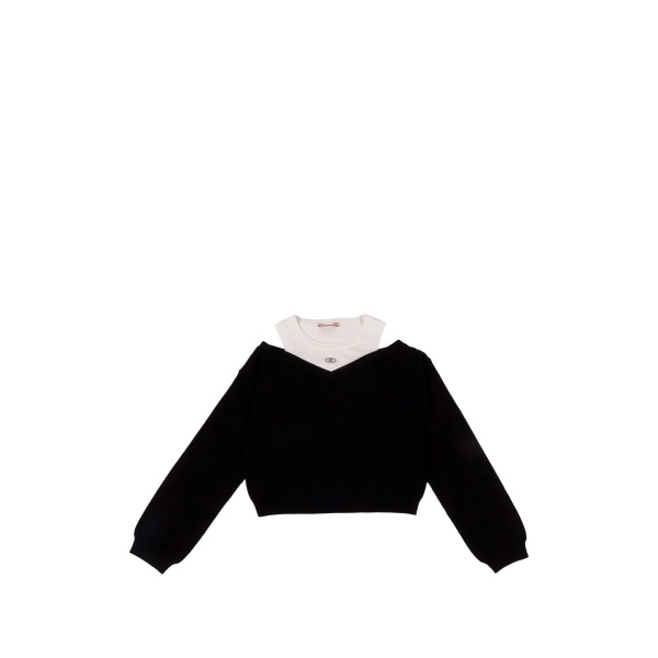 v-neck crop sweater