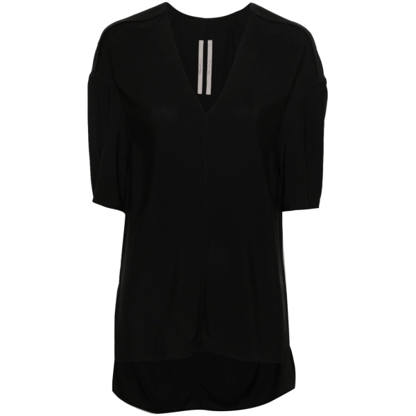 V-neck drop-shoulder blouse