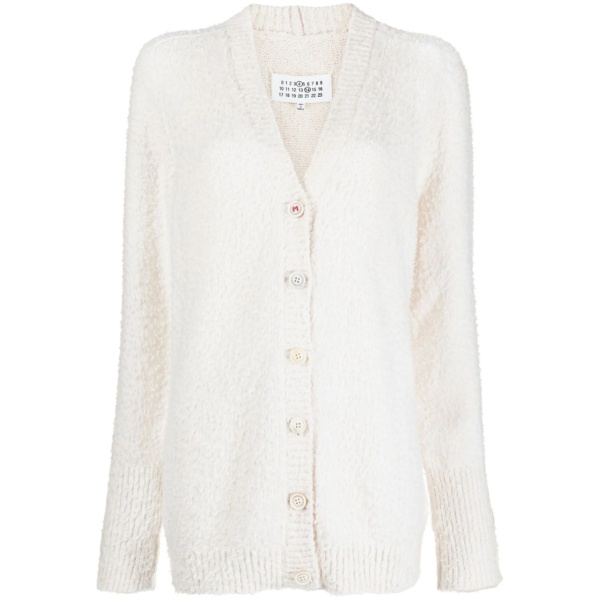 V-neck knitted cardigan