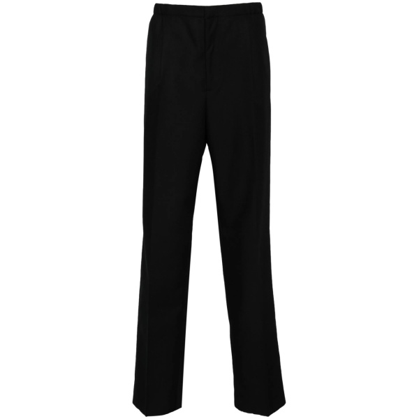 virgin-wool straight-leg trousers