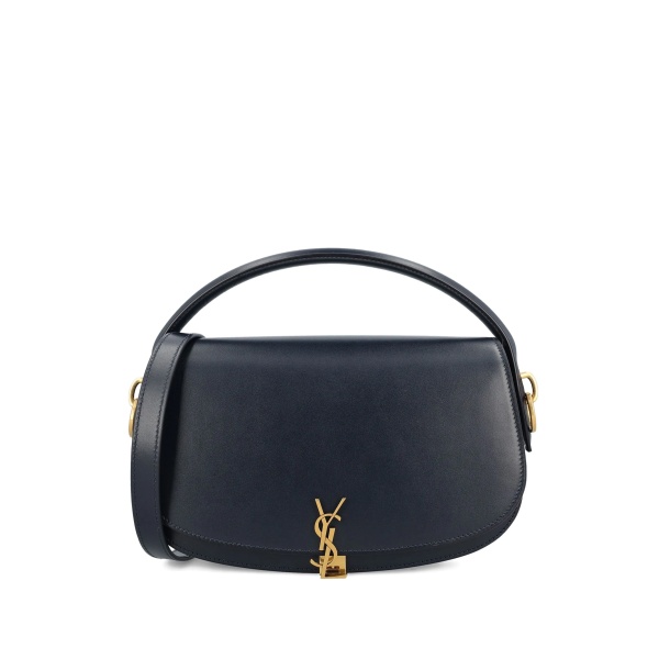 Voltaire in Box curved-handle leather shoulder bag
