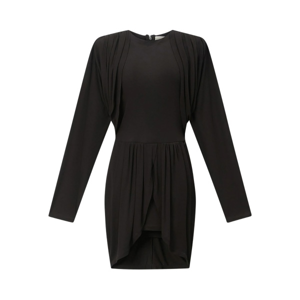 x Niamae draped detail dress