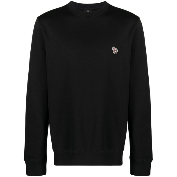 zebra-logo organic cotton sweatshirt