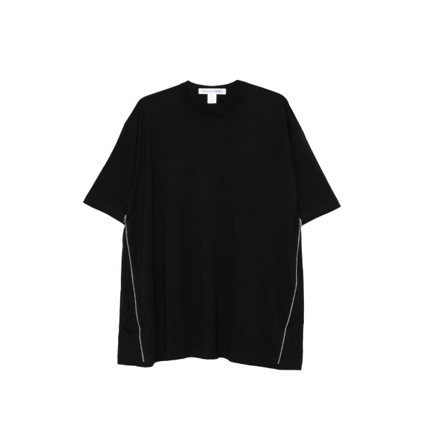 zip-detail T-shirt