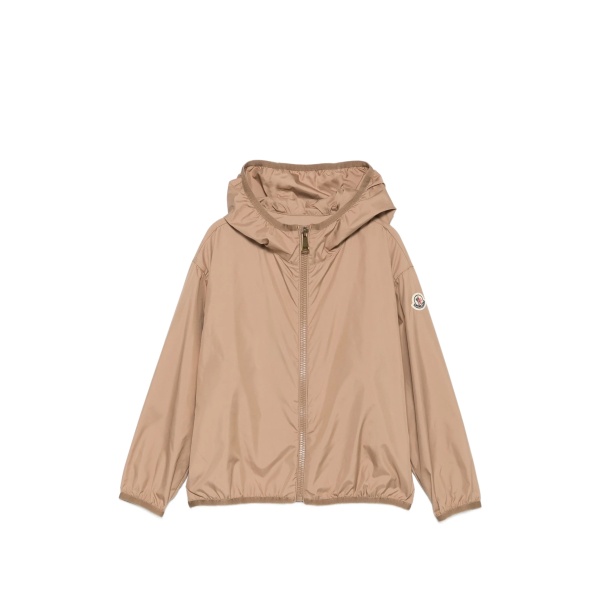 zipped hooded jacket