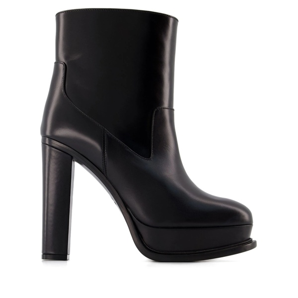 120mm leather ankle boots