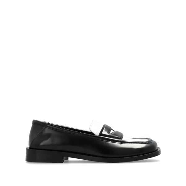 Amanda two-tone leather loafers