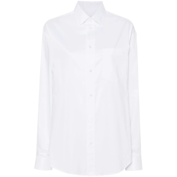 Anne embroidered-logo cotton shirt