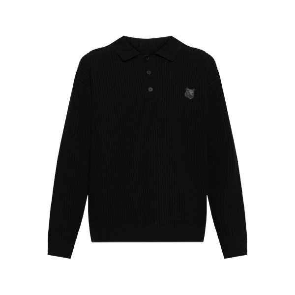 appliqué ribbed knitwear