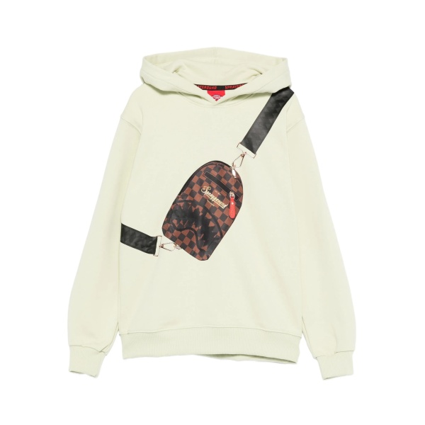 bag-print hoodie
