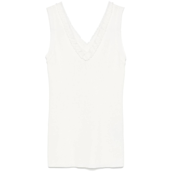 bead-embellished tank top