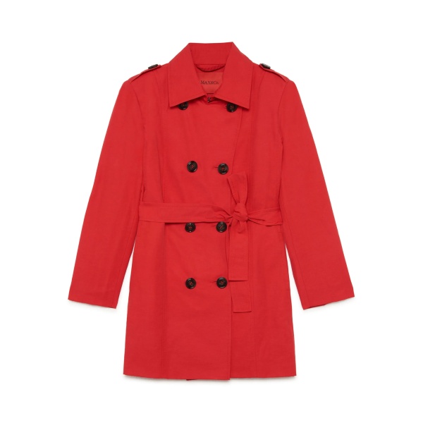belted double-breasted coat