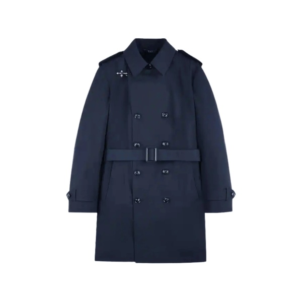 belted double-breasted coat