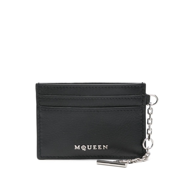 Black leather Sling card holder