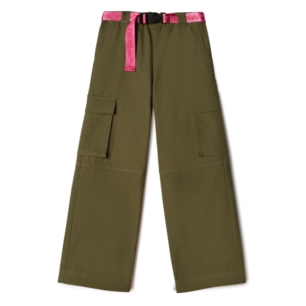 Bookish logo-belt cargo trousers