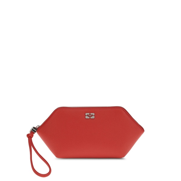 Bou grained logo makeup bag
